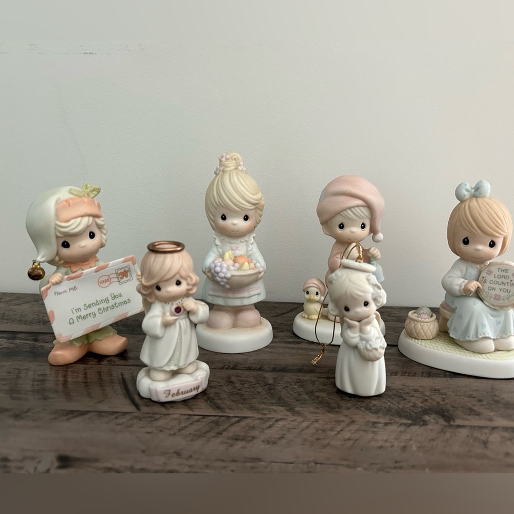 Precious Moments bundle of 6 figurines